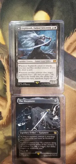 Sephiroth Fabled Soldier Final Fantasy MTG Mythic Card NM Condition - Image 1