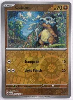 Cubone 076/159 Common Journey Together Pokemon Reverse Holo Near Mint - Image 1