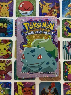 Pokemon Bulbasaur Vintage Vending Rare HOLO Prism Sticker 2000 Nintendo - Image 1