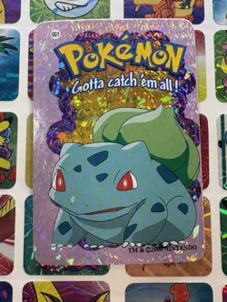 Pokemon Bulbasaur Vintage Vending Rare HOLO Prism Sticker 2000 Nintendo - Image 4