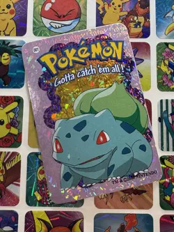 Pokemon Bulbasaur Vintage Vending Rare HOLO Prism Sticker 2000 Nintendo - Image 5