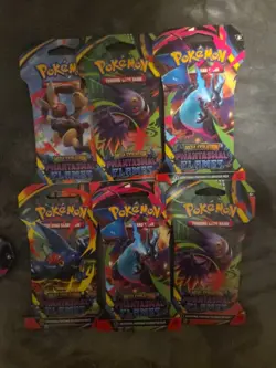 Pokemon Phantasmal Flames [6 Packs] Sleeved Boosters - NEW - Image 1