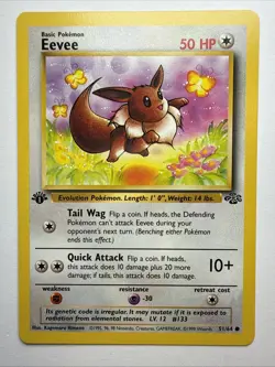 Pokemon Jungle 1st Edition Eevee 51/64 Non Holo NM - Image 1