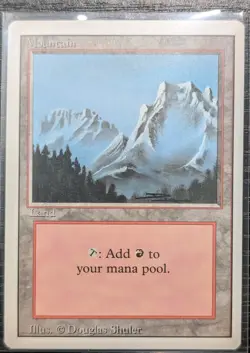 Magic the Gathering MTG: 1x Mountain (#302) - Vintage Revised Edition - M/NM |VP - Image 1