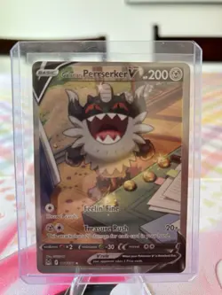 Galarian Perrserker V Sword & Shield Lost Origin 184/196 Alt Art Pokemon TCG NM - Image 1