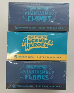 Lot of (3) Pokemon TCG PC ETB (2) Phantasmal Flames (1) Ascended Heroes - Image 3