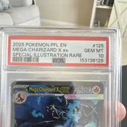 Pokemon TCG Mega Charizard X ex 125/094 Phantasmal Flames SIR Holo PSA 10 - Image 3