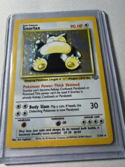 Pokemon TCG Snorlax Jungle 11/64 Holo Unlimited Holo Rare - Image 1