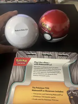 Pokemon TCG PokeBall Tins E25 &D25 Sealed , Plus Mabosstiff Ex Showcase - Image 4