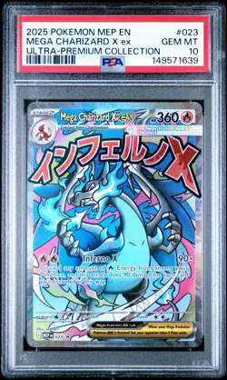 PSA 10 Charizard X Ex 023 Black Star Promo Mega Evolution UPC 2025 English - Image 1