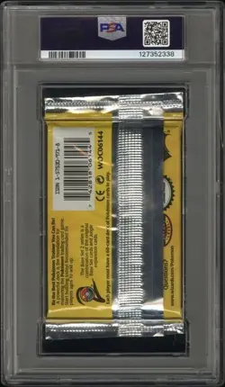 2000 Pokemon Base Set 2 Booster Pack Thin Font Gyarados PSA 9 Mint - Image 2