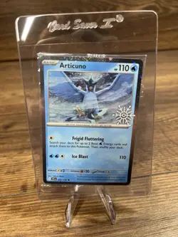 Holiday Calendar 2025 Promo Articuno 032/159 Snowflake Stamp Festive SEALED - Image 1