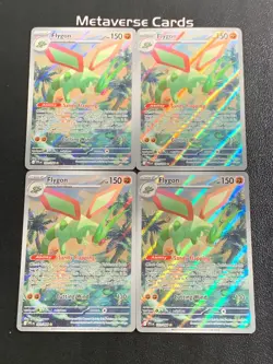 2025 Pokemon Phantasmal Flames Flygon 101/094 Illustration Rare Lot x 4 - Image 1