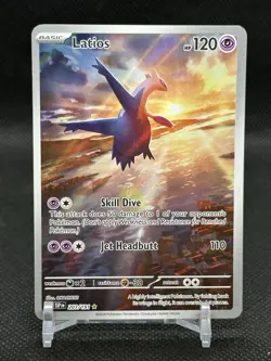 Pokemon Latios 203/191 Sv08 Surging Sparks Full Art Illustration Rare Holo 2024 - Image 1