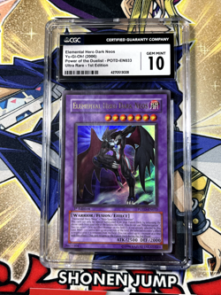 Yugioh CGC 10 Elemental Hero Dark Neos POTD-EN033 1st Edition Ultra Rare PSA - Image 2