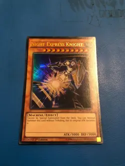 YUGIOH Ultra Rare Night Express Knight DRL3-EN072 1st Edition - Image 1
