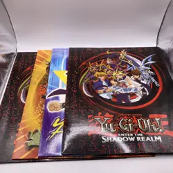 Yu-Gi-Oh! Yugioh Folder Lot Of 4 1996 STARPOINT 3 Ring Hole Pockets Binder - Image 1