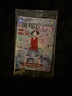 Monkey.D.Luffy (055) (College Basketball US Voyage) P-055 One Piece Promotion... - Image 2