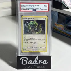 2024 Pokemon Black Star Promo #SWSH029 - Rayquaza - Holo Sea & Sky - PSA 9 MINT - Image 1