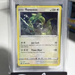 2024 Pokemon Black Star Promo #SWSH029 - Rayquaza - Holo Sea & Sky - PSA 9 MINT - Image 2