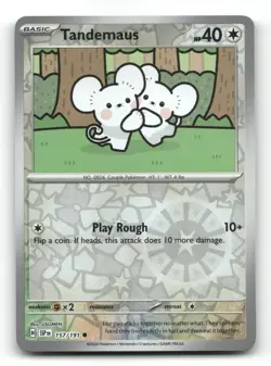 Tandemaus 157/191 - Surging Sparks Reverse Holo - Pokemon Card NM/M - Image 1