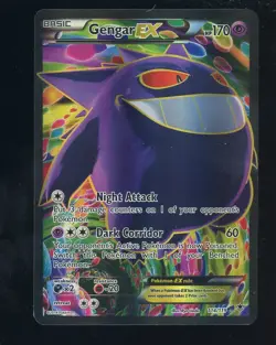Gengar EX 114/119 X&Y Phantom Forces Ultra Rare Full Art Holo Pokemon Card - Image 1