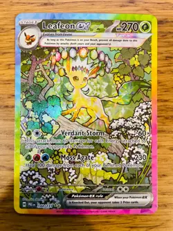 NM! Leafeon ex (144/131) Prismatic Evolutions Special Illustration Pokemon Card! - Image 1