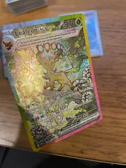 NM! Leafeon ex (144/131) Prismatic Evolutions Special Illustration Pokemon Card! - Image 3