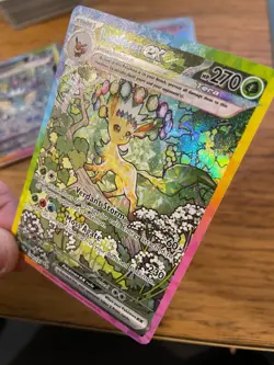 NM! Leafeon ex (144/131) Prismatic Evolutions Special Illustration Pokemon Card! - Image 4