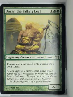Champions of Kamigawa MTG Dosan the Falling Leaf 2004 NM Unplayed Magic card - Image 1