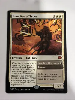 Emeritus of Truce *Mythic Rare* Magic MtG x1 Secrets of Strixhaven - Image 1