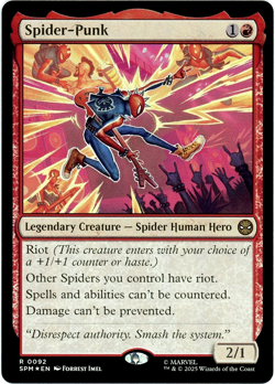 Spider-Punk (Foil) - 0092 - Marvel's Spider-Man MTG - NM/M - English - Image 1