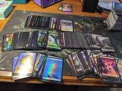 MTG Magic The Gathering Full Art And Foil Land Lot 200+ Final Fantasy Wastes - Image 1