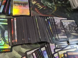 MTG Magic The Gathering Full Art And Foil Land Lot 200+ Final Fantasy Wastes - Image 4