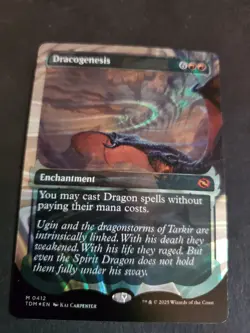 Dracogenesis (0412) (Showcase) (Halo Foil) Tarkir: Dragonstorm MTG NM ENG - Image 1