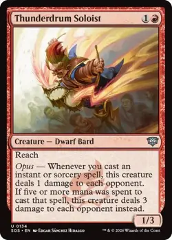 Thunderdrum Soloist 134 MTG NM - Secrets of Strixhaven - Image 1
