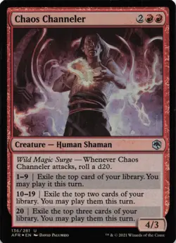 Chaos Channeler U Adventures in the Forgotten Realms 136 NM Foil - Image 1