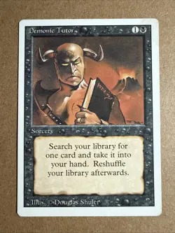 Demonic Tutor Revised Edition Magic The Gathering - Image 1