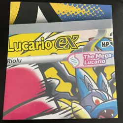 2026 Pokemon Mega Lucario Ex Promo #033 Poster Ascended Heroes Card - Image 1