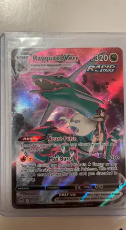 Pokemon Rayquaza VMAX Rapid Strike Full Art Ultra Rare Holo TG20/TG30 - Image 1