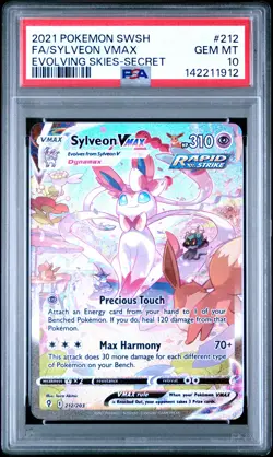 2021 POKEMON SWORD & SHIELD EVOLVING SKIES SECRET FULL ART/SYLVEON VMAX PSA 10 - Image 1