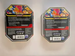 Pokemon TCG Mega Charizard X & Mega Charizard Y Tin Set - Factory Sealed - Image 2