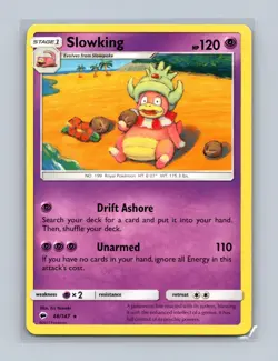 Slowking 48/147 Rare Burning Shadows Pokemon Lightly Played - Image 1