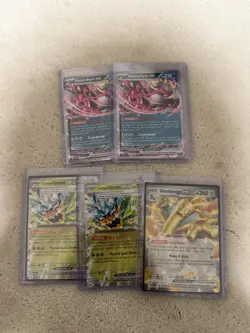 Pokemon ex Holo Card Lot - Fezandipiti, Teal Mask Ogerpon, Gholdengo - 5 Cards - Image 1