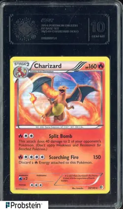 2014 Pokemon XY Base Set #20/149 Charizard Holo Graded 10 GEM-MT - Image 1