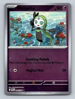 Meloetta 040/094 Uncommon Phantasmal Flames Pokemon Reverse Holo LP - Image 1