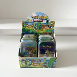 Pokemon 25th Anniversary Celebrations: 6 Sealed Mini Tins w/ Display Box - Image 1