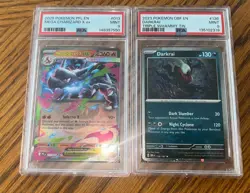 Pokemon PSA 9 Graded Mega Charizard X EX 2025 PFL & Cosmo Holo Darkrai Mint Lot - Image 1