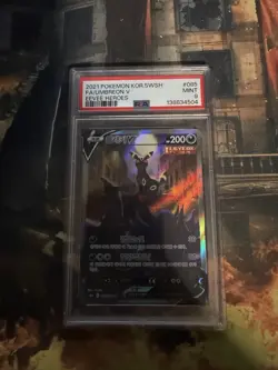 Pokemon Umbreon V Eevee Heroes FA Holo #085 Korean PSA 9 Graded Card - Image 1