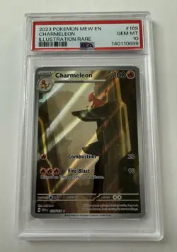 2023 Pokemon MEW EN Illustration Rare #169 Charmeleon PSA 10 GEM MINT - Image 1